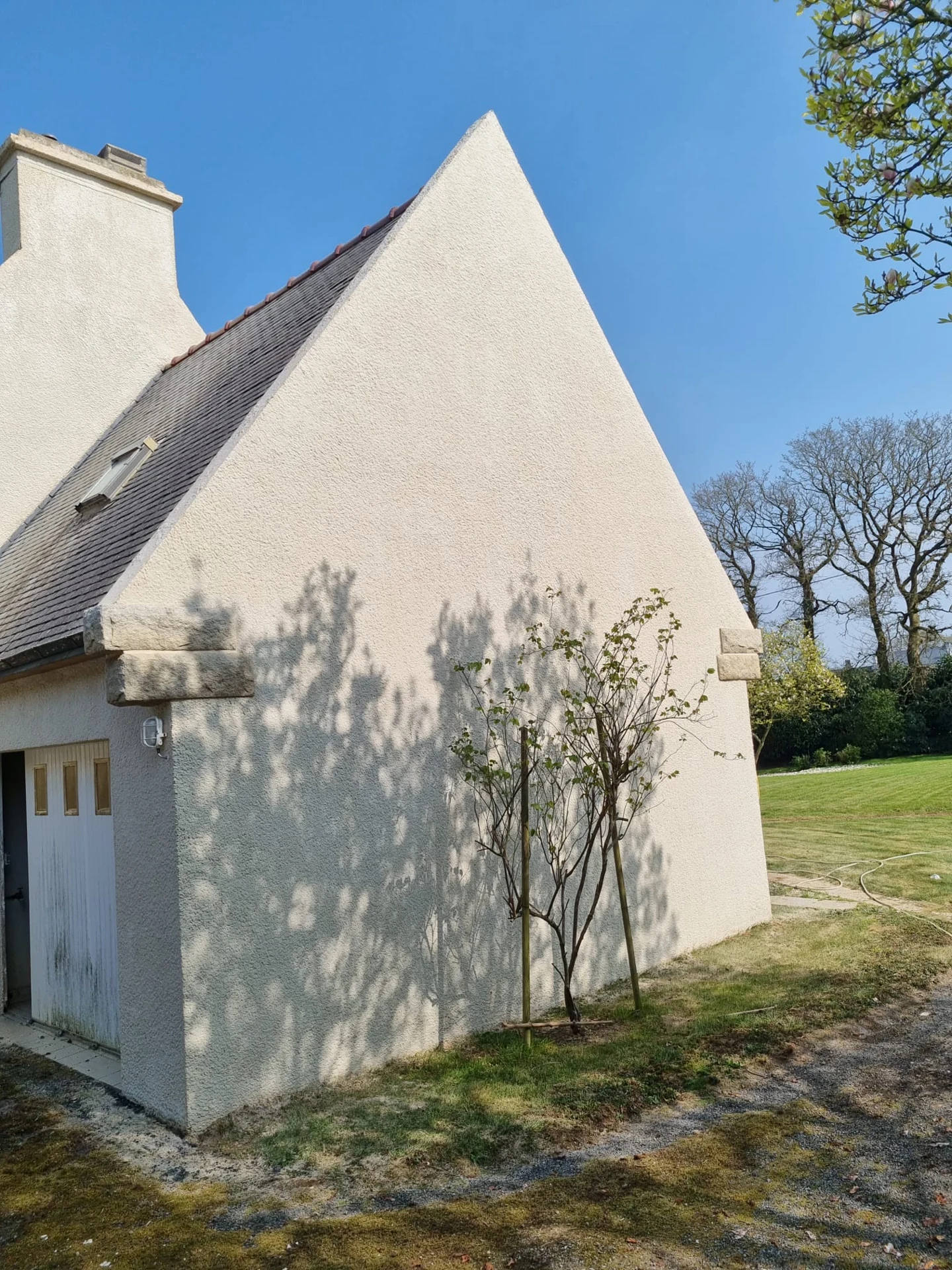 Nettoyage de façade après nettoyage — chantier 2, tout le Finistère